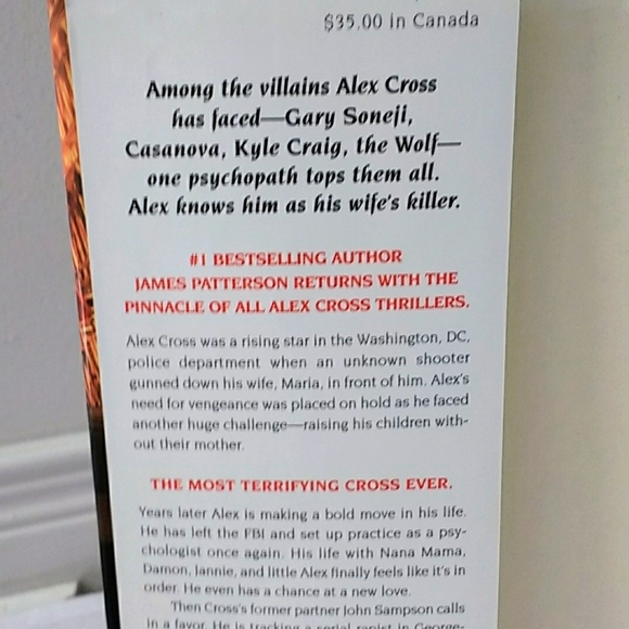 James Patterson's Cross hardcover book - Picture 5 of 5